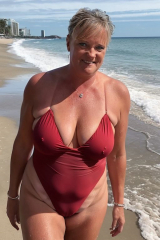 Diane Tanner a Hot Slutty Teacher Exposed at the Beach