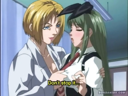 Blonde Hentai Lesbian Bitch Seduces A Green Haired Young at Nuvid