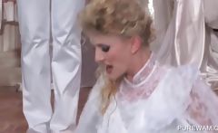 Wam Lesbo In Bride Dress Gets Wet
