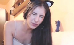 Nasty Kitty In White Dress Fisting Anal