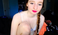 teen cutie redhead Fucking on live webcam
