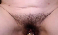 Furry moms masturbate their hairy and mature pussies