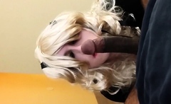 Sissy Crossdresser Sucks And Swallows Bbc