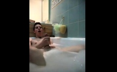 Twink Jerking Off In Bathtub
