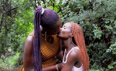 African Stepmom Teaching Horny Teen Daughter