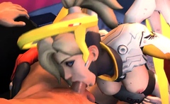 Game Busty Characters Gets Their Cunt Tore Open by Big Dick
