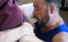 Daddy And Grandpa Blowjob