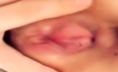 Cummy amateur pussy close up