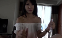 Ladyboy Pie Gives POV Guy A Handjob Before Riding His Dick