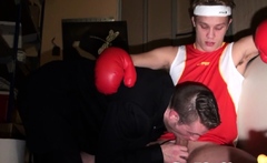 Boxer stud anally drills boxing judge
