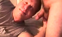 Deepthroat and cumming on face and fronse