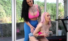Kitty Marie Gets a Work Out Lesson from Ella Bella