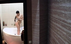 Filmed My Hot Nude Ex Washing Up In The Bathtub
