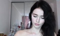 Hottest brunette solo webcam masturbation 2