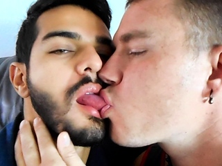 Leo Blue Throats Sebastian Cums With His Long Tongue